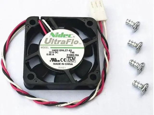 Alt view image 3 of 3 - NIDEC U40X12MLZ7-52 DC 12V 4010 40mm 40x40x10mm Fan for Bridge chip Graphics Card Fan 3D printer Fan HDTV ATOM HTPC fan