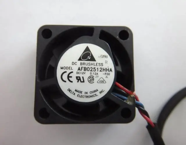 Alt view image 2 of 4 - Original AFB02512HHA 25mm 2510 Server Square Fan DC 12V 0.12A 25x25x10mm 3-Pin mini cooling fan notebook cpu cooler for delta