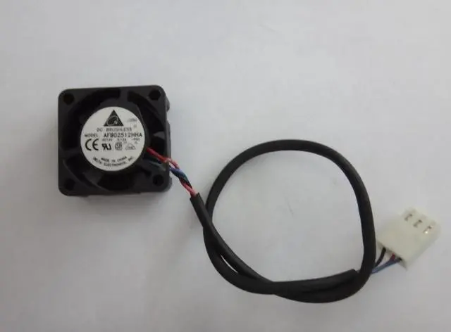 Alt view image 3 of 4 - Original AFB02512HHA 25mm 2510 Server Square Fan DC 12V 0.12A 25x25x10mm 3-Pin mini cooling fan notebook cpu cooler for delta
