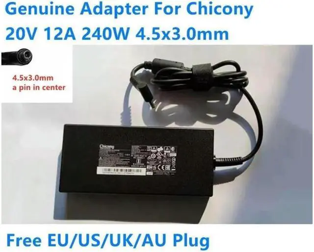 Main image of Aomoproing  20V 12A 240W 4.5x3.0mm A20-240P2A A240A010P Power Supply AC Adapter For Laptop Power Charger