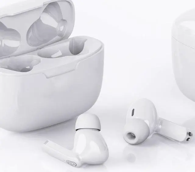 Alt view image 2 of 6 - Aomoproing TWS Wireless Bluetooth 5.0 Earphones,Binaural call HD Stereo with 200mAh Charging Case - White