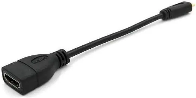 Alt view image 3 of 3 - Micro HDMI to HDMI female adapter HD cable