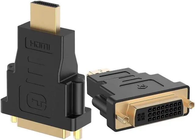 Main image of 2-Pack HDMI (Male) to DVI (Female) Adapter (Black)