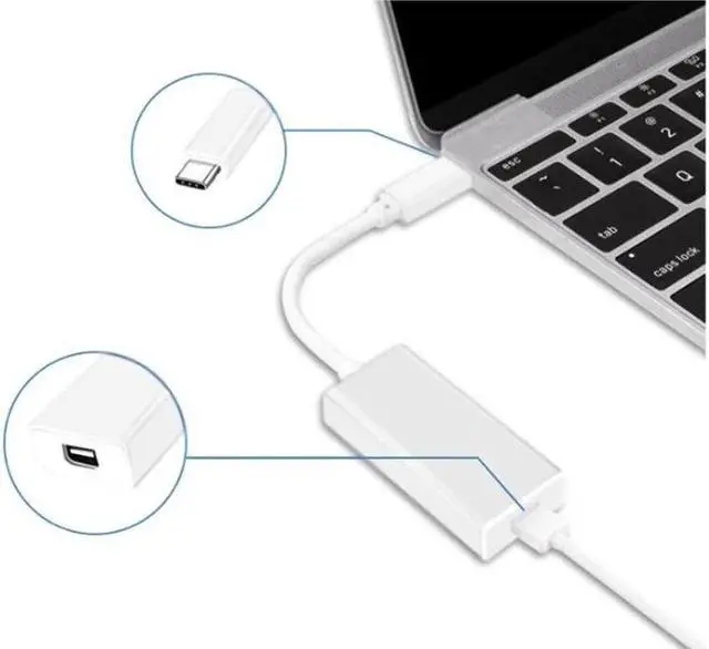 Alt view image 5 of 5 - Aomoproing for Thunderbolt 3 To Thunderbolt 2 Adapter Type C Cable USB For Macbook Air Pro& White(1PC)
