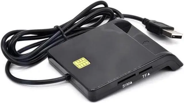 Main image of USB SIM Smart Card Reader for Bank Card IC/ID CAC SD TF DNIE ATM Cards USB 2.0 Card Reader for Windows 7 8 10 Linux OS