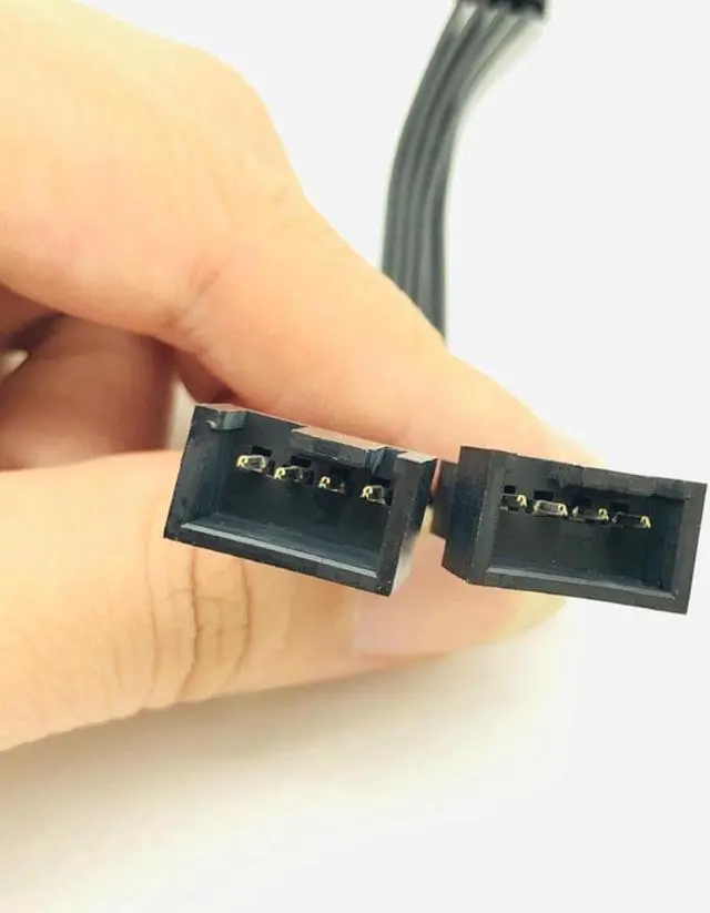 Alt view image 2 of 3 - 4Pin Fan PWM Cable 1 to 2 Motherboard 4-Pin Female to PWM Fan 4-Pin Male Multi-fan Temperature Control Extension Cable Fan Cable