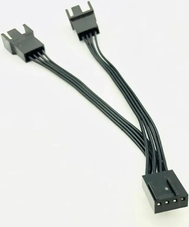 Alt view image 3 of 3 - 4Pin Fan PWM Cable 1 to 2 Motherboard 4-Pin Female to PWM Fan 4-Pin Male Multi-fan Temperature Control Extension Cable Fan Cable