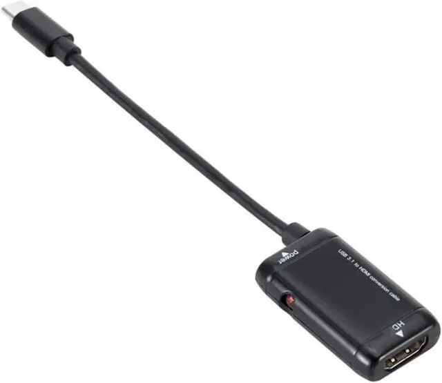 Alt view image 2 of 3 - Black USB-C Type C To HDMI-compatible Adapter USB 3.1 Cable for Android Phone Tablet USB3.1 C To HDMI-compatible Adapter