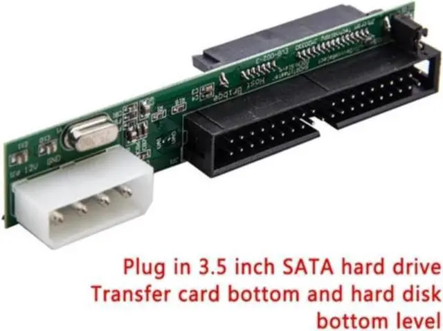 Alt view image 3 of 3 - Aomoproing SATA ssd hdd female hard drive to ide 3.5" 40 pin male converter card adapter