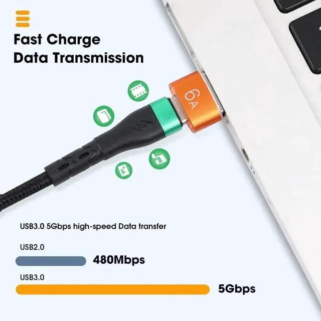 Alt view image 2 of 7 - USB c to USB Adapter Female Male usbc Type c Converter Mini Phone Cord Plug Connector Fast Laptop Bulk 3 Pack