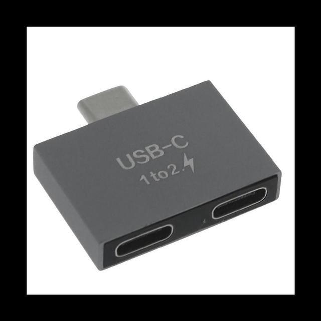 Main image of USB C Male To Dual USB C Female Splitter Converter Adapter Extension Connector for USB C PD Charger PC Laptop
