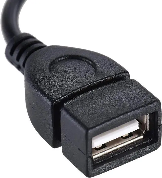Alt view image 6 of 6 - Aomoproing AUX Audio Plug Male to USB 2.0 Female OTG Adapter 3.5mm (1/8 inch) Converter Cable for Playing Music with U-Disk in Your Car 3.5mm AUX Port Audio