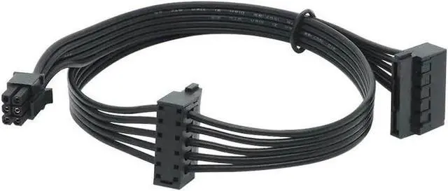 Main image of Small 6Pin to Dual SATA SSD Power Supply Cable MINI 6Pin Turn 2 x SATA Hard Drive Power Cord For Dell Main Board Interface(6pin to 2xsata)(45CM)