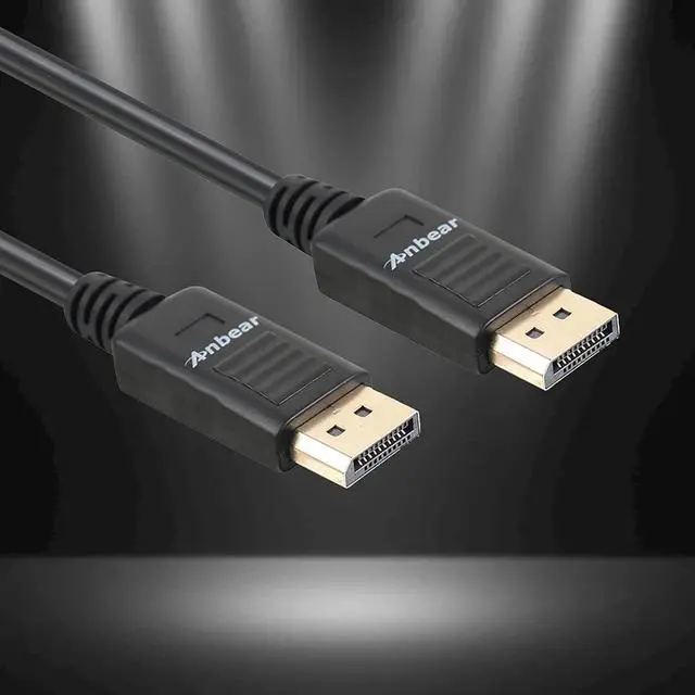 Alt view image 2 of 5 - DisplayPort to Displayport Cable 6 Feet Gold Plated Display Port to Display Port Cable 4K@60HZ Resolution(Male to Male) for DisplayPort Enabled Desktops and Laptops to Displays (2 Pack)