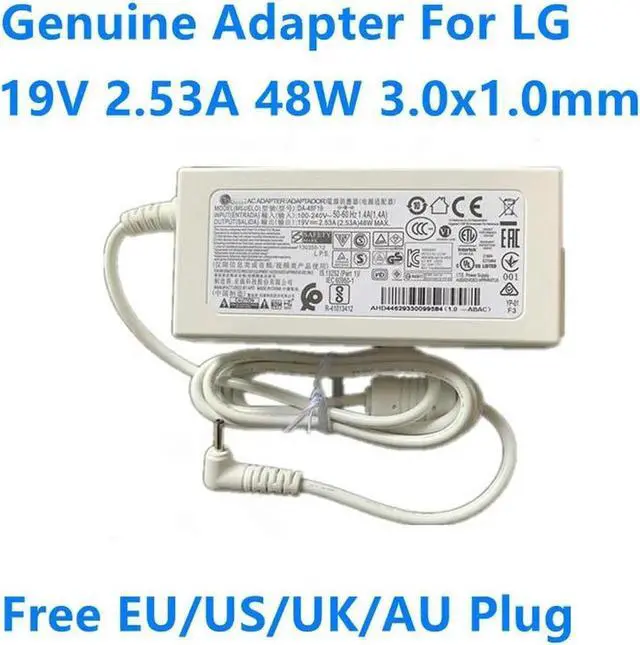 Main image of 19V 2.53A 48W DA-48F19 ADS-48MS-19-2 19048E AC Adapter Charger For GRAM 15Z970 14Z980C 13Z990 PA-1650-43 ADS-48MSP-19