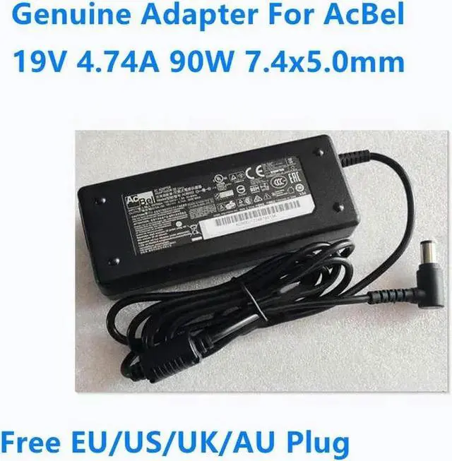 Main image of 19V 4.74A 90W 7.4x5.0mm ADB002 AC Adapter For AcBel Laptop Power Supply Charger