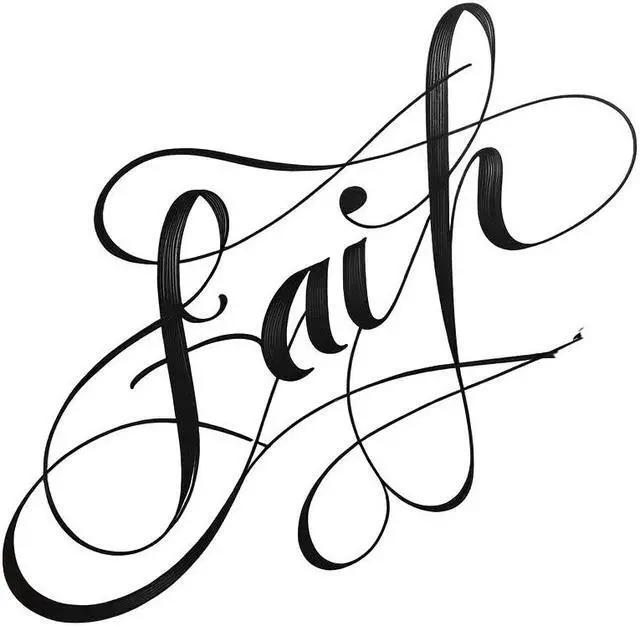 Main image of Faith Quote Temporary Tattoos Unique Tattoo Hands Party Favors For Kids Fake Face Tattoos 6 Pcs3.7 x 3.7 inches