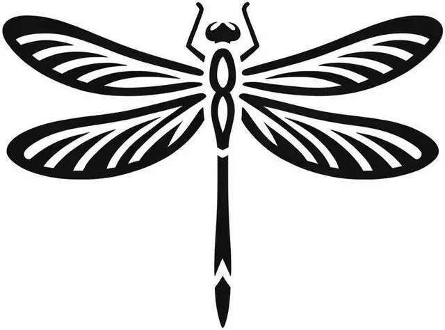 Main image of Dragonfly Design Temporary Tattoos Unique Tattoo Hands Party Favors For Kids Fake Face Tattoos 6 Pcs3.7 x 3.7 inches