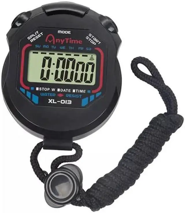 Alt view image 4 of 5 - High Quality Waterproof Digital Professional Handheld LCD Handheld Sports Stopwatch Timer Stop Watch With String For Sports