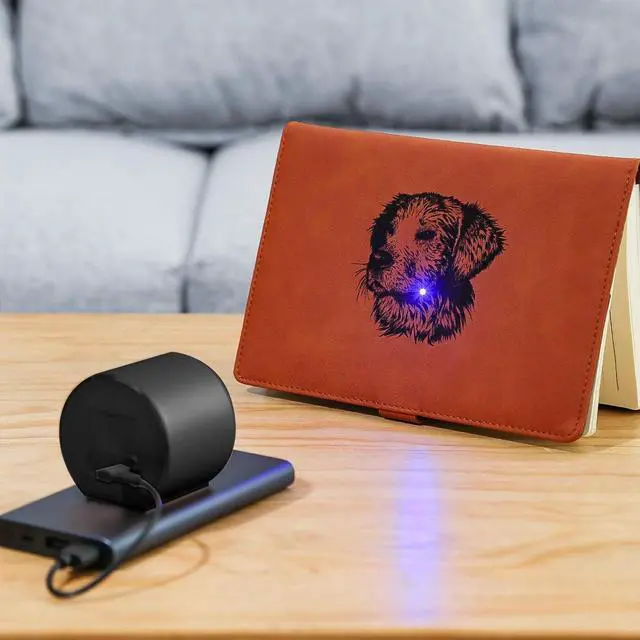 Alt view image 3 of 7 - Laser Engraver Mini Hand Portable High Speed DIY Cutting Engraving Machine for Wood/Leather/Painted Metal/Food/Bamboo