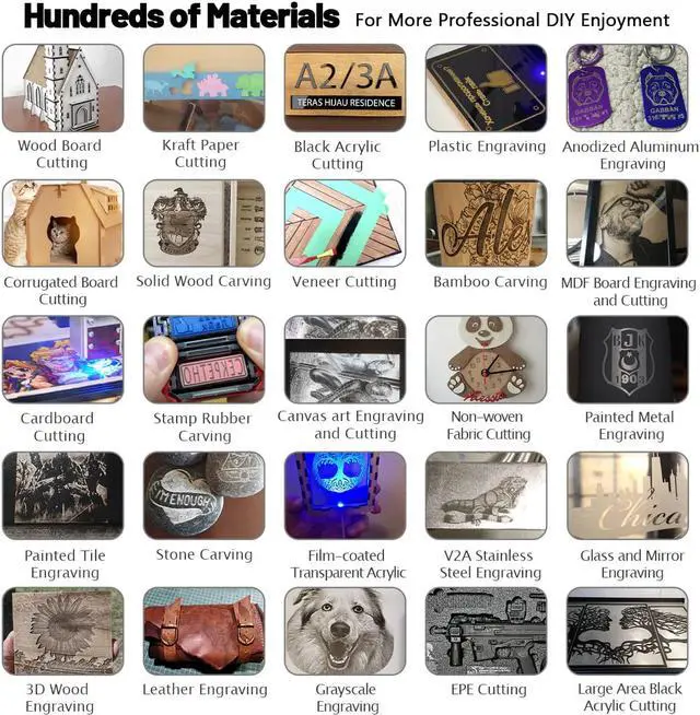 Alt view image 5 of 7 - Portable Laser Engraving Cutting Machine Desktop Laser Engraver CNC DIY  Cutter Printer Logo Carving