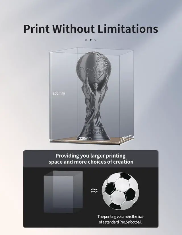 Alt view image 4 of 7 - 3D Printer FDM  Auto-Leveling Touch Screen 3D Printing Machine