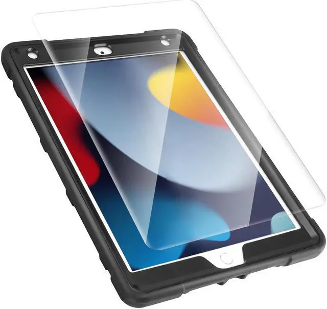 Alt view image 5 of 7 - SZYG For Apple iPad 9th/8th/7th Generation Case 10.2 inch Hybrid Shockproof Heavy Duty Rugged Stand Case Protective Cover with Screen Protector & Stylus Pencil.
