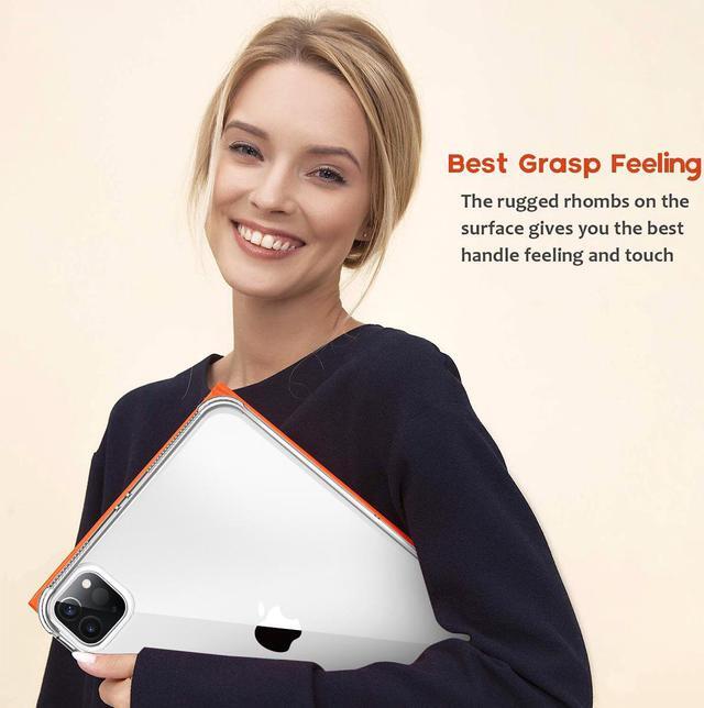 Alt view image 7 of 7 - SZYG Case for iPad Pro 12.9 inch Case 2021 (5th Gen) Clear Shock Absorbing Flexible TPU Protective Cover Transparent Slim Compatible with Pencil for iPad Pro 12.9 2021/2020