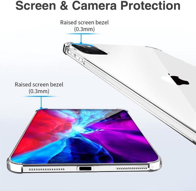 Alt view image 5 of 7 - SZYG Case for iPad Pro 12.9 inch Case 2021 (5th Gen) Clear Shock Absorbing Flexible TPU Protective Cover Transparent Slim Compatible with Pencil for iPad Pro 12.9 2021/2020