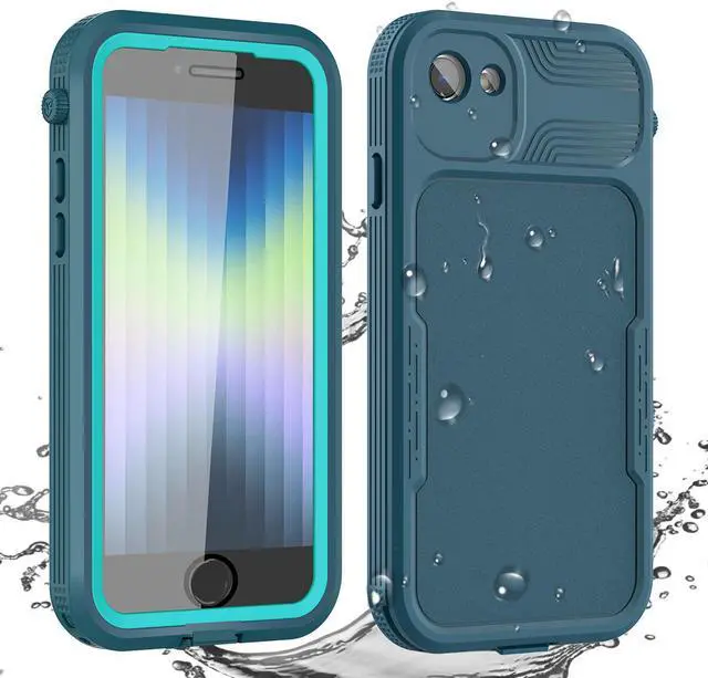 Main image of SZYG iPhone SE 2020/2022 Waterproof Case,iPhone 7/8 Waterproof Case, Built-in Screen Protector Full Body Heavy Duty Shockproof IP68 Waterproof Case for iPhone SE 2022/2020/7/8 4.7 inch Green