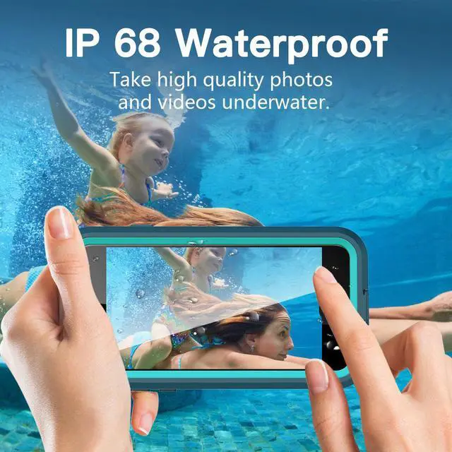 Alt view image 2 of 7 - SZYG iPhone SE 2020/2022 Waterproof Case,iPhone 7/8 Waterproof Case, Built-in Screen Protector Full Body Heavy Duty Shockproof IP68 Waterproof Case for iPhone SE 2022/2020/7/8 4.7 inch Green