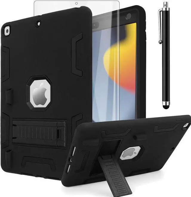 Main image of SZYG iPad 10.2 Case iPad 9th Generation 2021/ iPad 8th Generation 2020/ iPad 7th Generation 2019 Case, Hybrid Shockproof Heavy Duty Rugged Stand Case Protective Cover with Screen Protector.