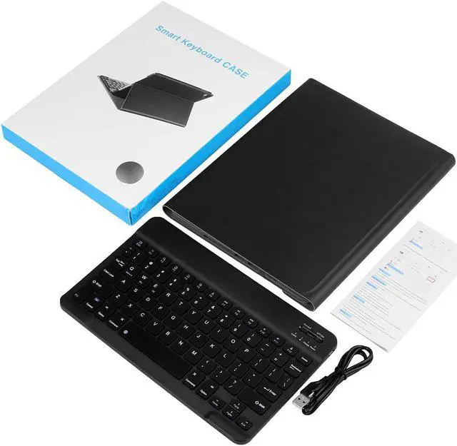 Alt view image 7 of 7 - Keyboard Case for iPad 10.2 Case iPad 9th Generation 2021/ iPad 8th Generation 2020/ iPad 7th Generation 2019 Case, Detachable Wireless Keyboard with Magnetic Protective Cover with Pencil Holder.