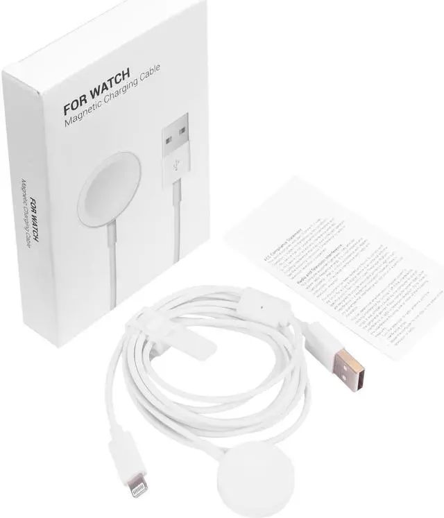 Alt view image 7 of 7 - SZYG for Apple Watch Charger Magnetic Charging Cable, 2 in 1 iPhone Watch Charger Cord 4 ft for Apple Watch Series SE/7/6/5/4/3/2/1 iPhone 13/12/11 Pro Max/XS Max/XR/XS/X and More.