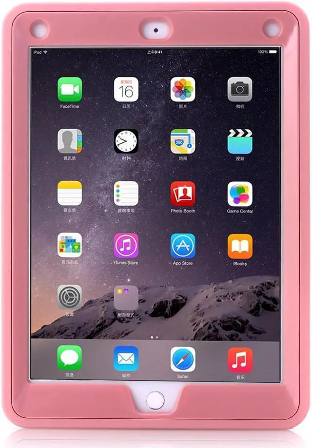 Alt view image 3 of 7 - SZYG for iPad 5th/6th Generation Case 2018/2017, iPad 9.7 inch Case Heavy Duty Shockproof Rugged Drop Protection Cover with Kickstand for iPad 5 6 Gen 9.7''. Rose Gold