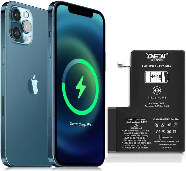 Alt view image 2 of 7 - Replacement Battery for iPhone 12 Pro Max, High Capacity 4410mAh Replacement Battery for Apple iPhone 12 Pro Max with Full Remove Tool Kit Adhesive and Instruction-3 Years Warranty.