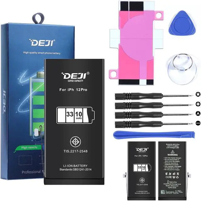 Main image of Replacement Battery for iPhone 12 Pro, High Capacity 3310mAh Replacement Battery for Apple iPhone 12 Pro with Full Remove Tool Kit Adhesive and Instruction-3 Years Warranty. iPhone 12 Pro