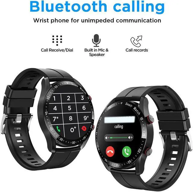 Alt view image 5 of 7 - Smart Watch for Men Women Bluetooth Call(Answer/Make Call) Heart Rate, Blood Oxygen Monitor, Sleep Monitor 1.28" Fitness Tracker IP67 Waterproof Smart Watches Compatible with Android & iPhone.