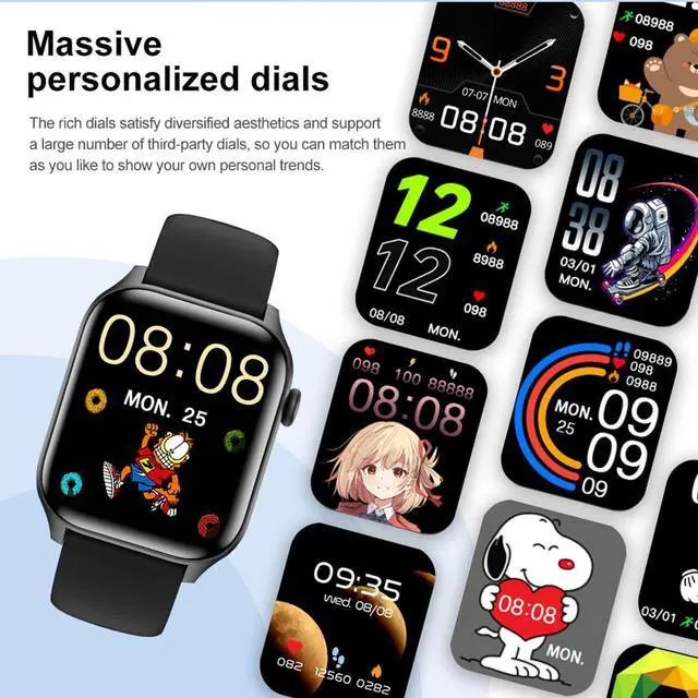 Alt view image 7 of 7 - Smart Watch for Android iPhone Waterproof Smart Watches for Men Women Heart Rate, Blood Oxygen Monitor (Answer/Make Call) Bluetooth Fitness Tracker