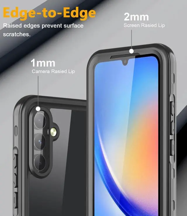 Alt view image 4 of 7 - SZYG for Samsung Galaxy A54 5G Case Waterproof Dustproof, Built-in Screen Protector, Rugged Full Body IPX8 Underwater Shockproof Protective Cover for Galaxy A54 5G.