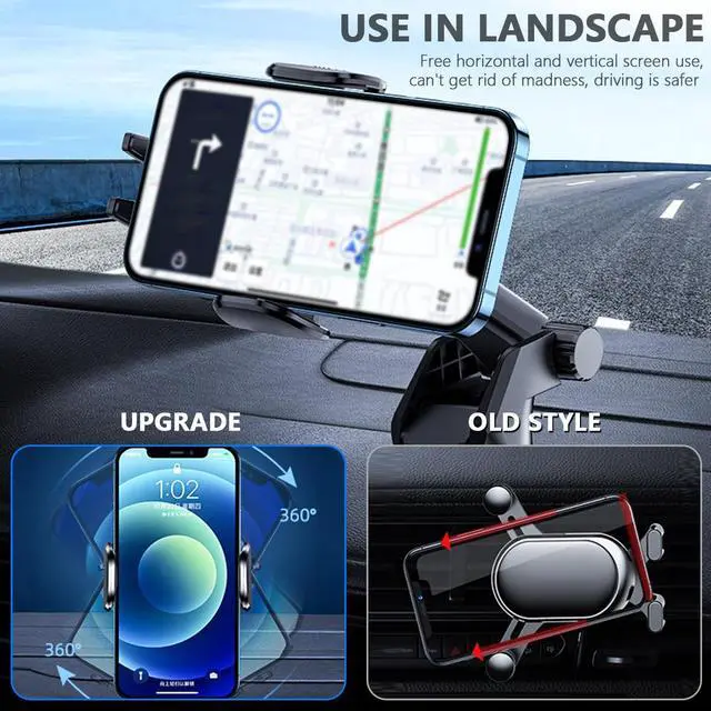 Alt view image 5 of 7 - SZYG Car Phone Holder Mount for Car Windshield Dashboard Phone Mount for iPhone 16 15 14 13 12 Pro Max Samsung Galaxy S25 S24 S23 S22 S21 Ultra Universal All Cell Phones