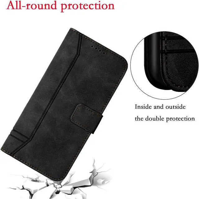 Alt view image 5 of 7 - SZYG for Google Pixel 9 Pro XL Wallet Case Flip PU Leather Card Holder RFID Blocking Kickstand Cover Magnetic Closure Shockproof Protective Phone Cover for Pixel 9 Pro XL 6.8" 2024