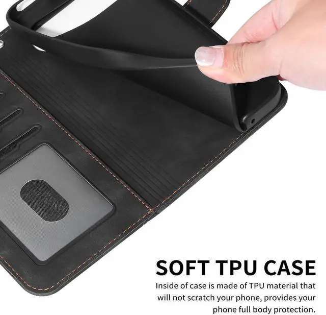 Alt view image 7 of 7 - SZYG for Google Pixel 9 Pro XL Wallet Case Flip PU Leather Card Holder RFID Blocking Kickstand Cover Magnetic Closure Shockproof Protective Phone Cover for Pixel 9 Pro XL 6.8" 2024