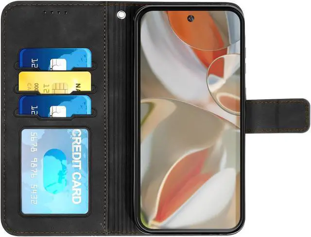 Alt view image 2 of 7 - SZYG for Google Pixel 9 Pro XL Wallet Case Flip PU Leather Card Holder RFID Blocking Kickstand Cover Magnetic Closure Shockproof Protective Phone Cover for Pixel 9 Pro XL 6.8" 2024