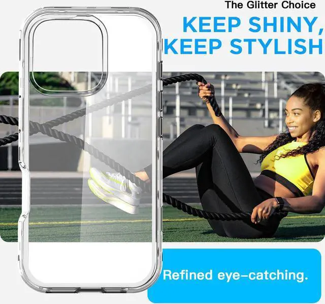 Alt view image 5 of 7 - SZYG for iPhone 16 Pro Max Clear Case Military Grade Drop Protection Heavy Duty Shockproof Rugged 3-Layer Tough Durable Protective Cover for iPhone 16 Pro Max (6.9")