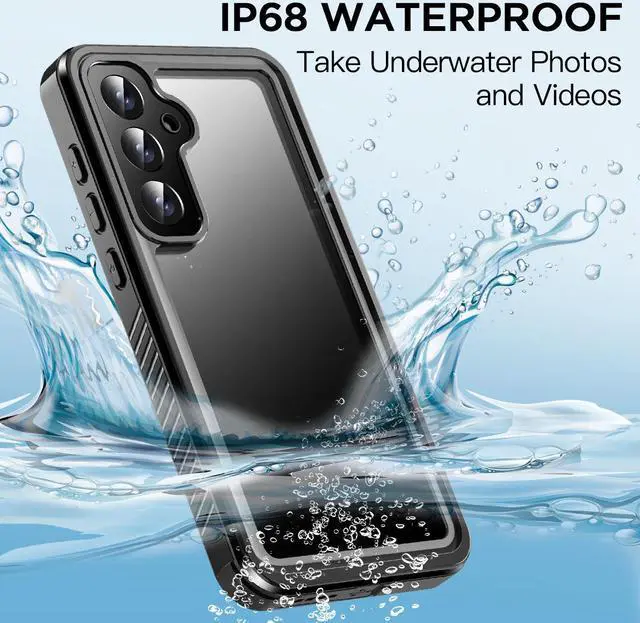 Alt view image 3 of 7 - SZYG for Samsung Galaxy S24 FE Case Waterproof Built-in Screen Protector] [IP68 Underwater] Full Body Military Grade Drop Protection Heavy Duty Shockproof Rugged Protective Cover.
