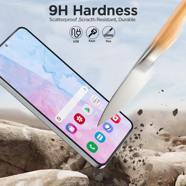 Alt view image 5 of 7 - SZYG [2-Pack] For Samsung Galaxy S25 Plus Tempered Glass Screen Protector, 9H Hardness, Fingerprint Unlock, HD Clear, Case Friendly, Anti-Scratch. Galaxy S25+