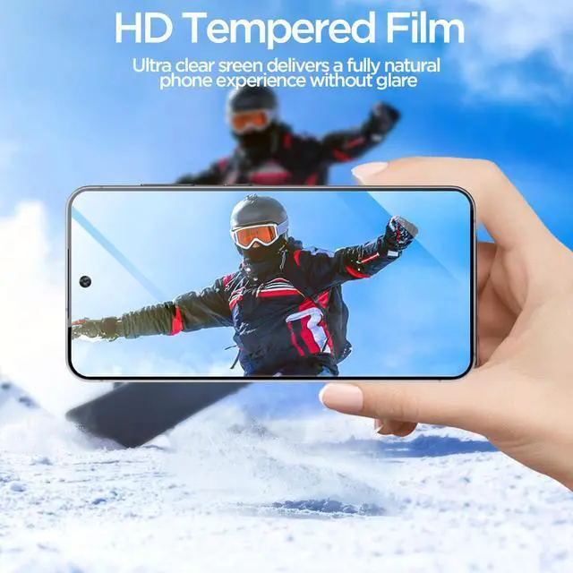 Alt view image 6 of 7 - SZYG [2-Pack] For Samsung Galaxy S25 Plus Tempered Glass Screen Protector, 9H Hardness, Fingerprint Unlock, HD Clear, Case Friendly, Anti-Scratch. Galaxy S25+