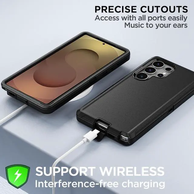 Alt view image 6 of 7 - SZYG for Samsung Galaxy S25 Ultra Case Heavy Duty Military Grade Drop Shockproof Rugged Protective Cell Phone Cover for Galaxy S25 Ultra 6.9 inch.