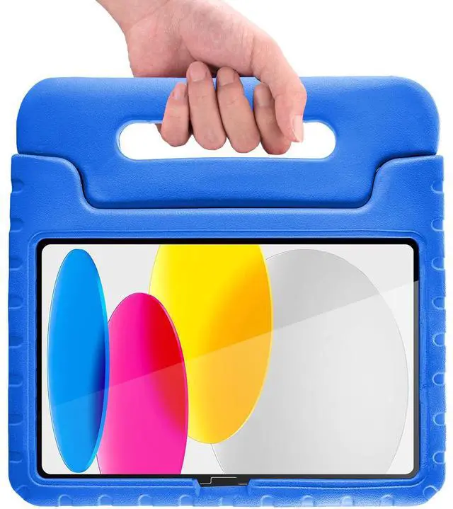 Alt view image 3 of 7 - SZYG For Apple iPad A16 11 inch 2025 (A3354/A3355)/iPad 10th Generation 10.9 inch 2022 (A2696/A2757) Case EVA Shockproof Heavy Duty Handle Stand Cover Kids Protection with Screen Protector & Stylus